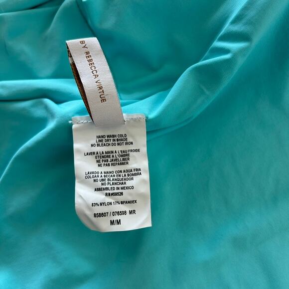 NWT BECCA Swim Color Code Bikini Set DDD Top & High Waisted Bottom Medium Blue - Picture 16 of 16